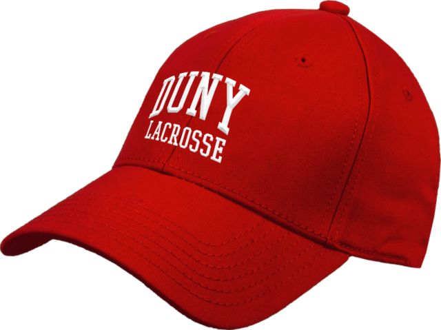 Dominican Red Structured Adjustable Pro Style Hat DUNY Lacrosse - ONLINE ONLY