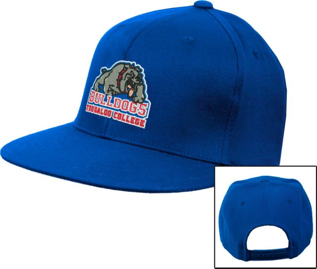 Tougaloo Flat Bill Snapback Hat Athletic Mark Embroidery - ONLINE ONLY
