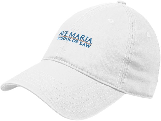 Ave Maria Law Unstructured Adjustable Low Profile Hat Ave Maria School of Law Wordmark - ONLINE ONLY