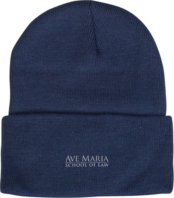 Ave Maria Law Knit Beanie w/Cuff Ave Maria School of Law Wordmark - ONLINE ONLY