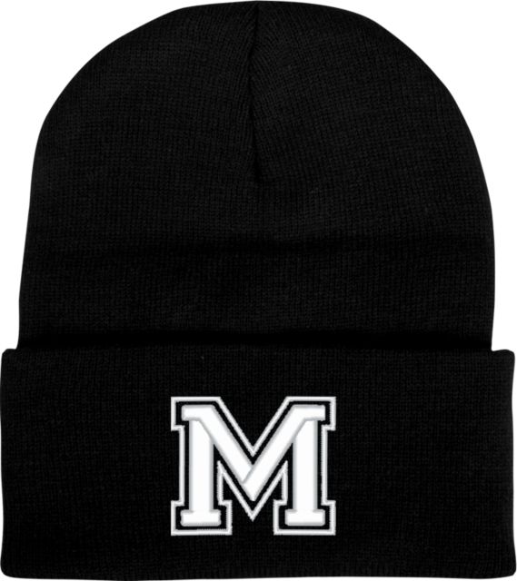 Morehouse College Knit Beanie w/Cuff Letter Mark - ONLINE ONLY