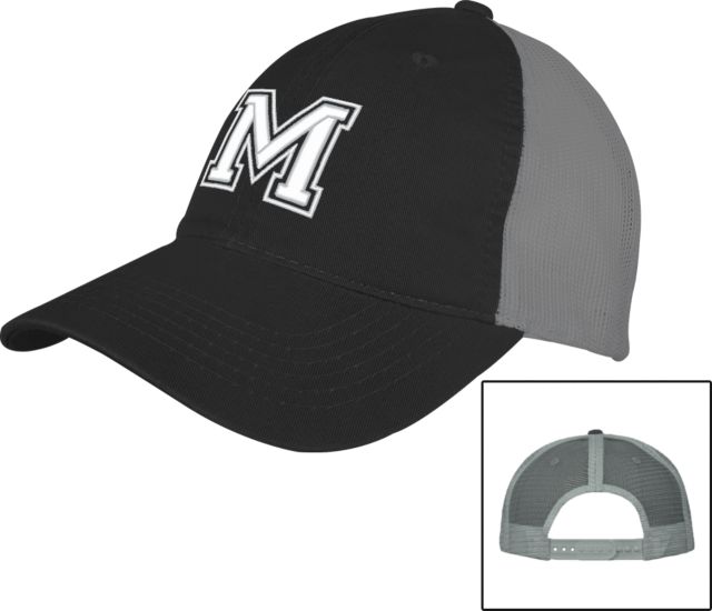 Morehouse College Mesh Back Unstructured Low Profile Hat Letter Mark - ONLINE ONLY