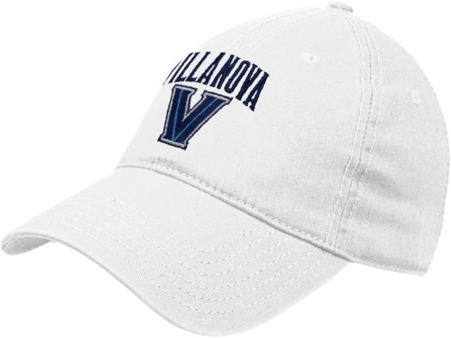Villanova Univ Twill Unstructured Low Profile Hat Arched Villanova V - ONLINE ONLY