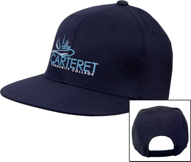 Carteret Flat Bill Snapback Hat Primary Mark - ONLINE ONLY