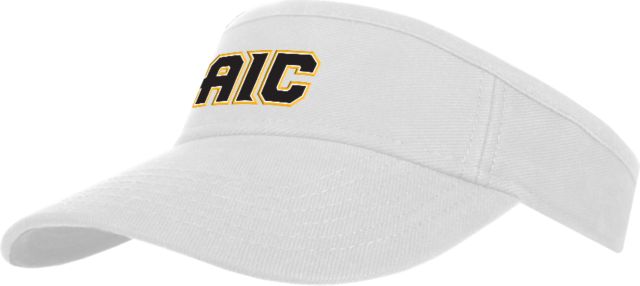 American International Brushed Bull Denim Visor AIC Primary Athletic Mark - ONLINE ONLY