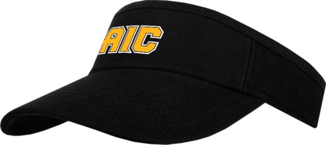 American International Brushed Bull Denim Visor AIC Primary Athletic Mark - ONLINE ONLY