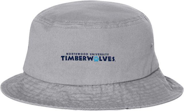 Northwood Sportsman Bucket Hat Northwood University Timberwolves Wordmark - ONLINE ONLY