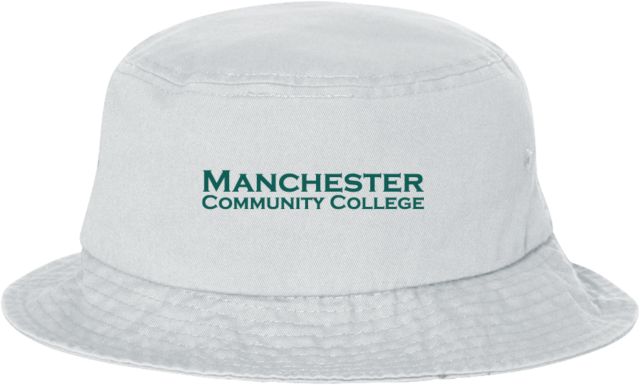 Manchester CC Sportsman Bucket Hat Manchester Community College Wordmark - ONLINE ONLY