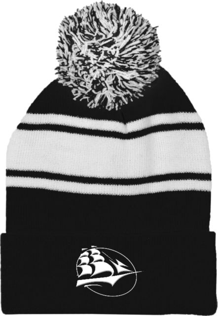Shippensburg Two Tone Knit Pom Beanie w/Cuff Shippensburg University Ship - ONLINE ONLY