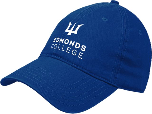 Edmonds College Unstructured Adjustable Low Profile Hat Edmonds College Wordmark - ONLINE ONLY