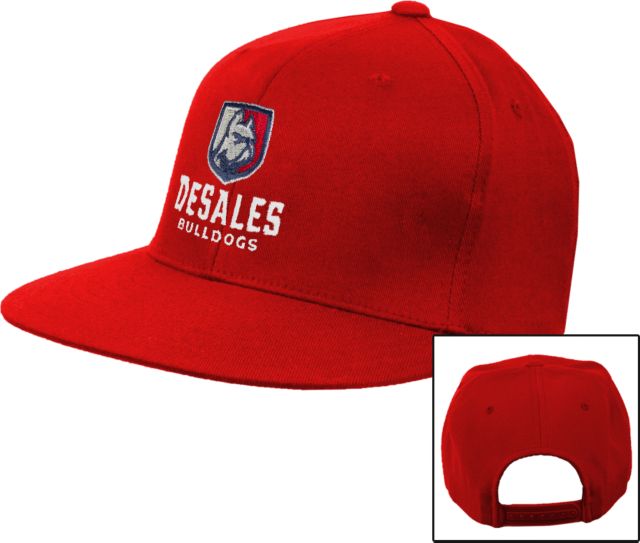 DeSales Flat Bill Snapback Hat Primary Logo - ONLINE ONLY