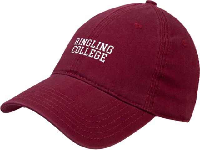 Ringling School Unstructured Adjustable Low Profile Hat Collegiate Ringling College - ONLINE ONLY