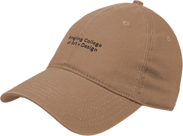 Ringling School Unstructured Adjustable Low Profile Hat Ringling College of Art and Design Stacked - ONLINE ONLY
