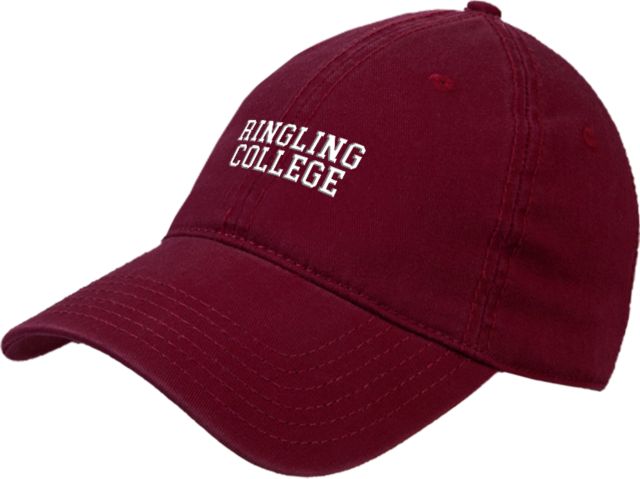 Ringling School Unstructured Adjustable Low Profile Hat Collegiate Ringling College - ONLINE ONLY