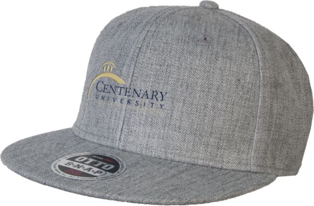 Centenary Univ Wool Blend Flat Bill Snapback Hat Centenary University Logo - ONLINE ONLY
