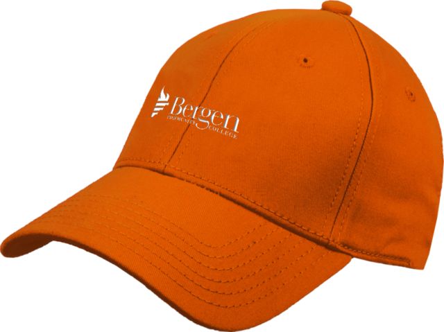 Bergen CC Structured Adjustable Pro Style Hat Bergen Community College Wordmark - ONLINE ONLY