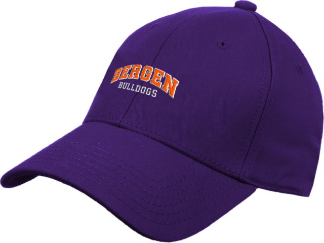 Bergen CC Structured Adjustable Pro Style Hat Arched Bergen Bulldgos - ONLINE ONLY