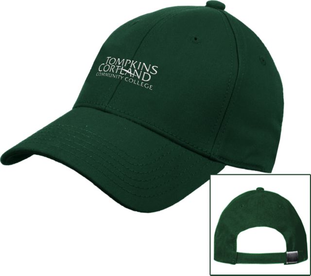Tompkins Cortland Structured Adjustable Pro Style Hat Tompkins Cortland Community College - Primary Word Mark - ONLINE ONLY