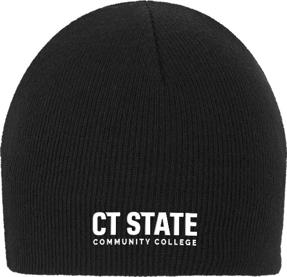 Connecticut Knit Beanie CT State Community College Wordmark - ONLINE ONLY
