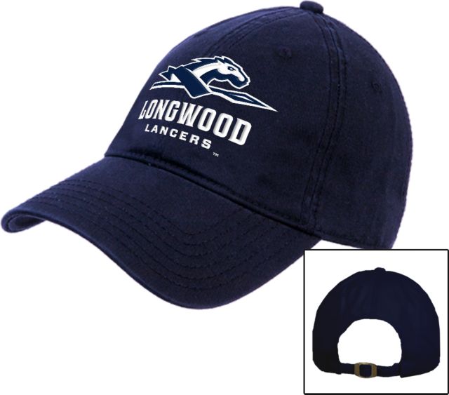 Longwood Unstructured Adjustable Low Profile Hat Longwood Lancers Primary Athletic Mark - ONLINE ONLY