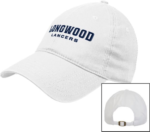Longwood Unstructured Adjustable Low Profile Hat Longwood Lancers Athletic Wordmark - ONLINE ONLY