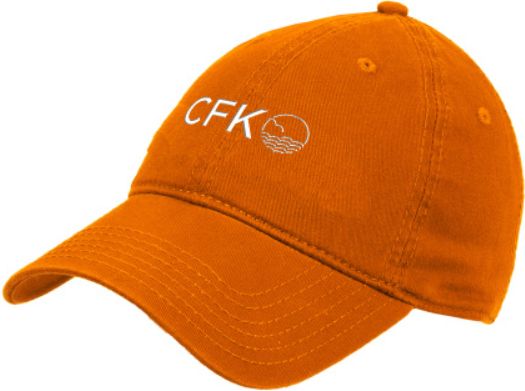 College of the Florida Keys Unstructured Adjustable Low Profile Hat CFK Horizontal - ONLINE ONLY