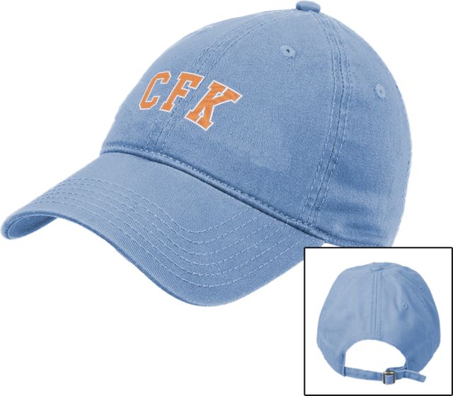College of the Florida Keys Unstructured Adjustable Low Profile Hat CFK Arched - ONLINE ONLY