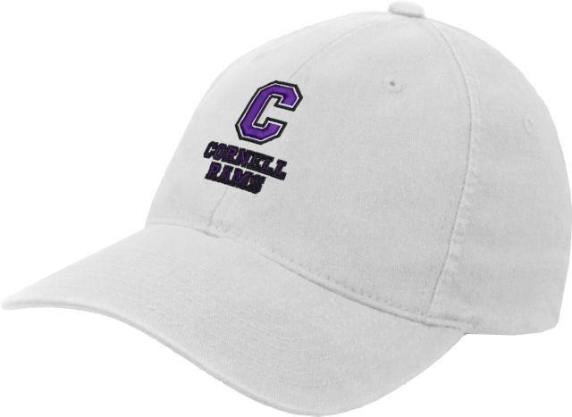 Cornell College Flexfit Structured Low Profile Hat Cornell Rams Stacked - ONLINE ONLY