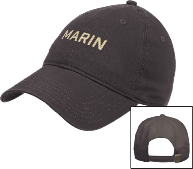 College of Marin Unstructured Adjustable Low Profile Hat College of Marin - Marin Wordmark - ONLINE ONLY