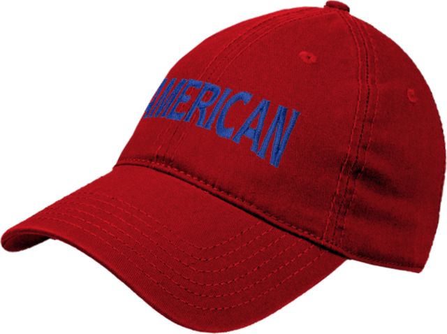 American University Twill Unstructured Low Profile Hat  - ONLINE ONLY