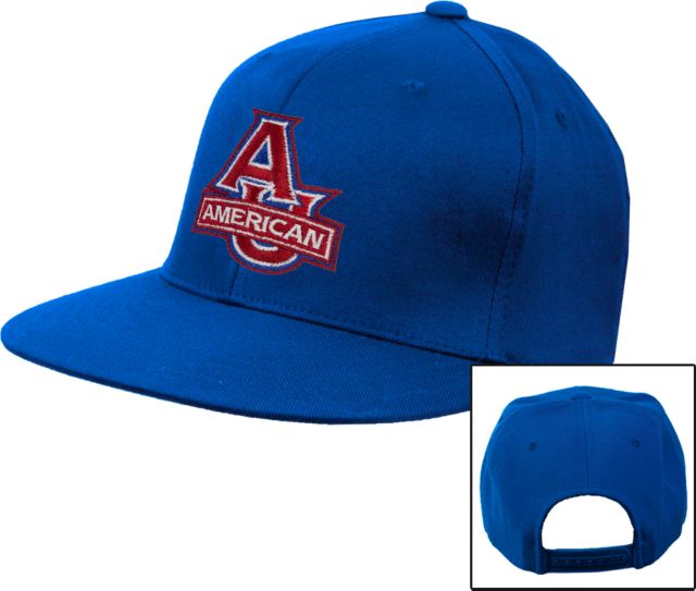 American University Flat Bill Snapback Hat  - ONLINE ONLY