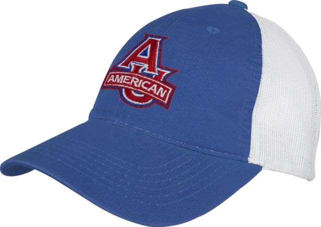 American University Mesh Back Unstructured Low Profile Hat  - ONLINE ONLY
