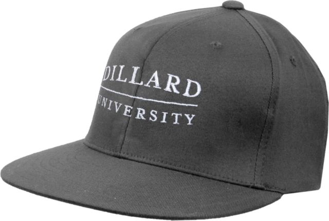 Dillard Flat Bill Snapback Hat Dillard University Wordmark - ONLINE ONLY