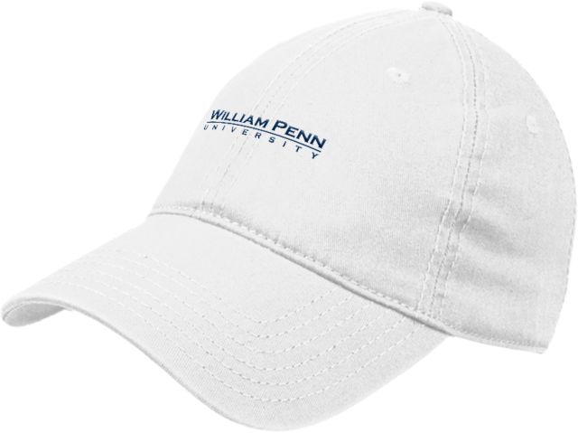 William Penn Unstructured Adjustable Low Profile Hat William Penn University Institutional Wordmark - ONLINE ONLY