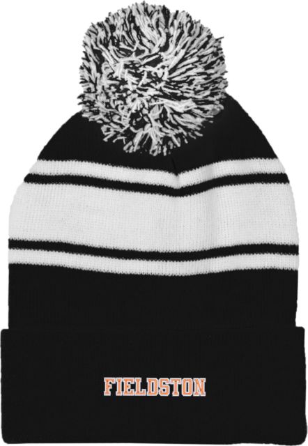 Ethical Culture Two Tone Knit Pom Beanie w/Cuff Fieldston - ONLINE ONLY