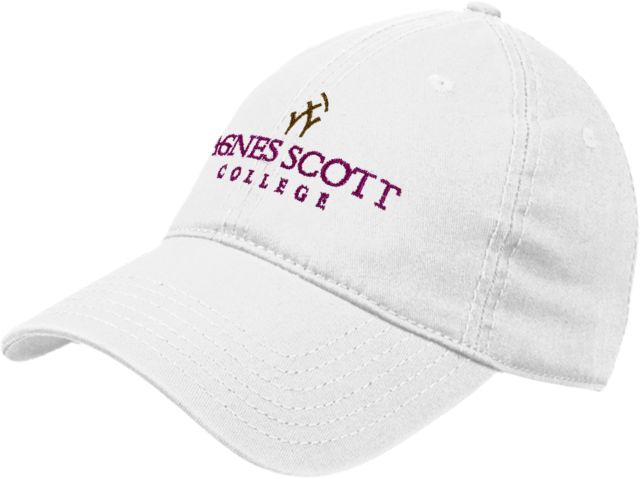 Agnes Scott Twill Unstructured Low Profile Hat Primary Mark - ONLINE ONLY