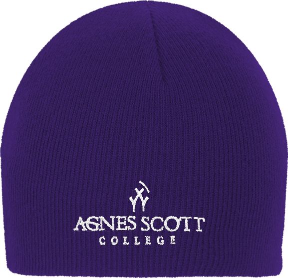 Agnes Scott Knit Beanie Primary Mark - ONLINE ONLY