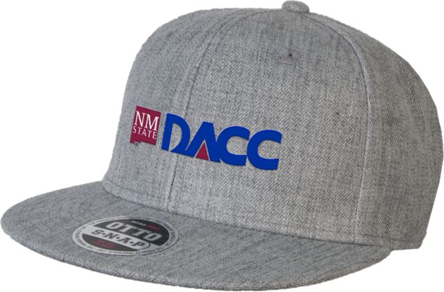 Dona Ana Wool Blend Flat Bill Snapback Hat Dona Ana CC - DACC Official Initials