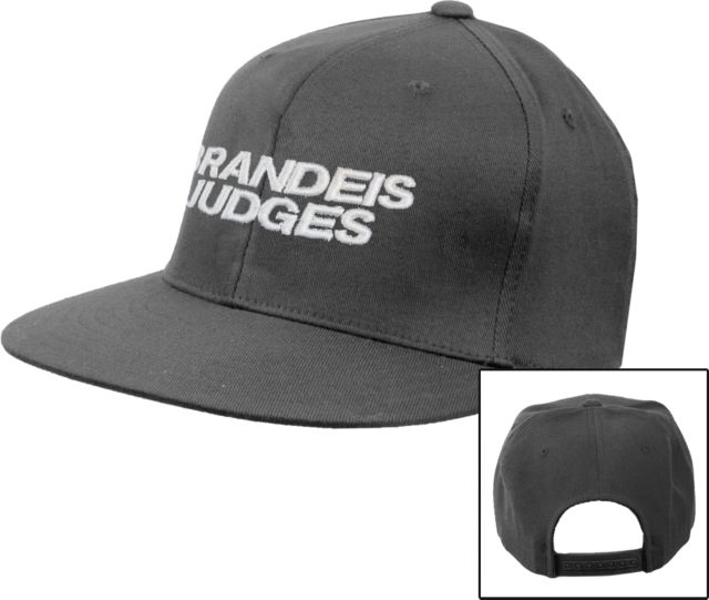 Brandeis Flat Bill Snapback Hat Brandeis Judges Wordmark - ONLINE ONLY