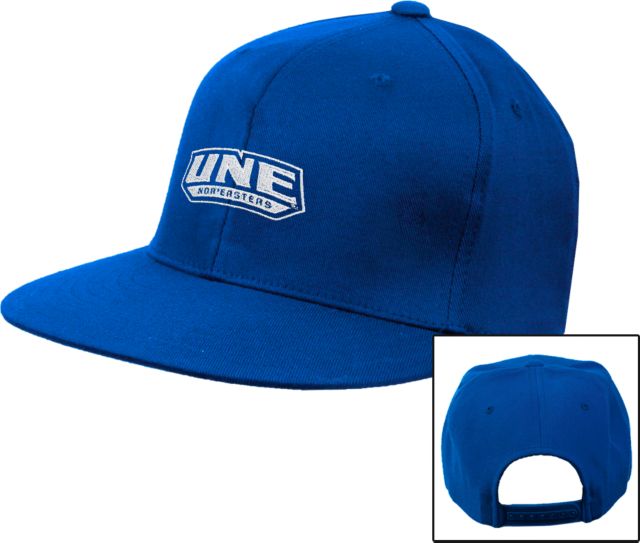 New England Flat Bill Snapback Hat UNE - ONLINE ONLY
