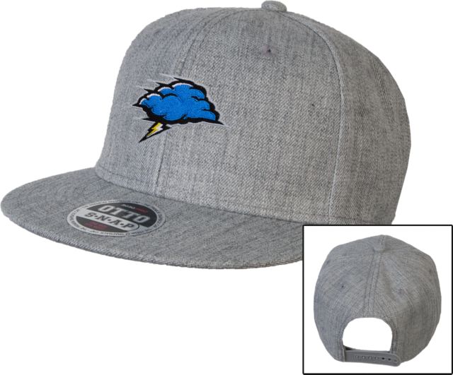 New England Wool Blend Flat Bill Snapback Hat Storm Cloud - ONLINE ONLY