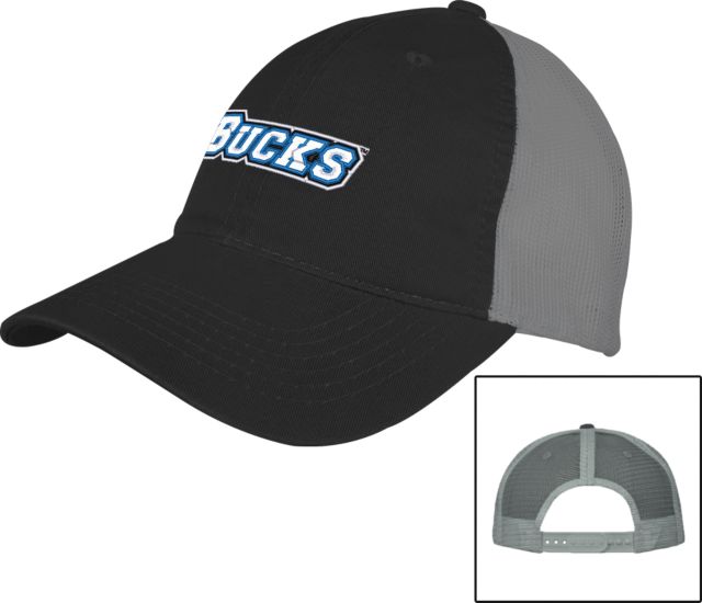 Bucks CCC Black/Charcoal Mesh Back Unstructured Low Profile Hat Bucks Wordmark EMB - ONLINE ONLY