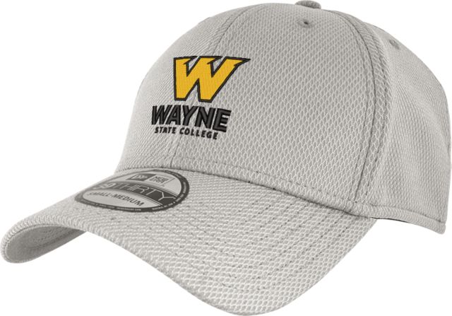 Wayne State New Era Light Diamond Era 39Thirty Stretch Fit Hat W State C - ONLINE ONLY