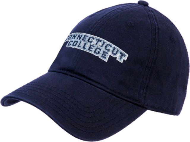 Connecticut College Unstructured Adjustable Low Profile Hat Arched Connecticut College - ONLINE ONLY