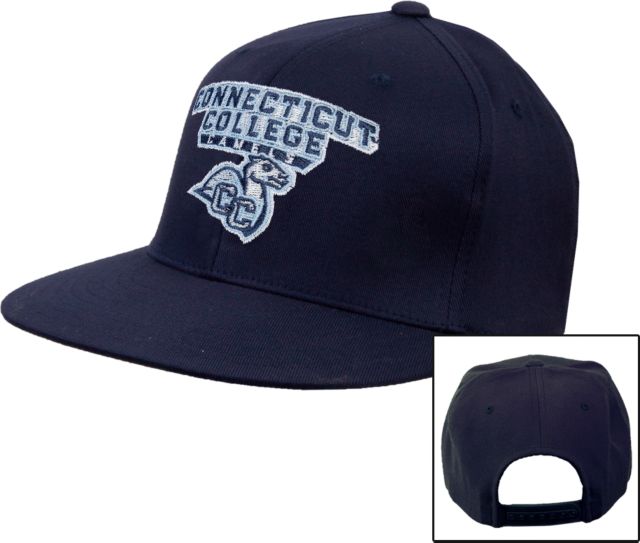 Connecticut College Flat Bill Snapback Hat Primary Mark - ONLINE ONLY
