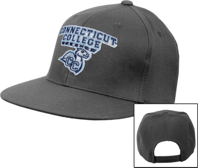 Connecticut College Flat Bill Snapback Hat Primary Mark - ONLINE ONLY