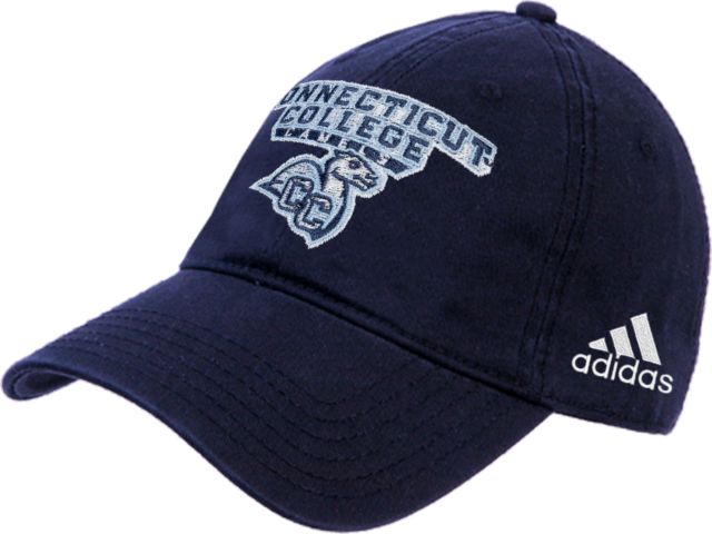 Connecticut College Adidas Adjustable Washed Slouch Primary Mark - ONLINE ONLY