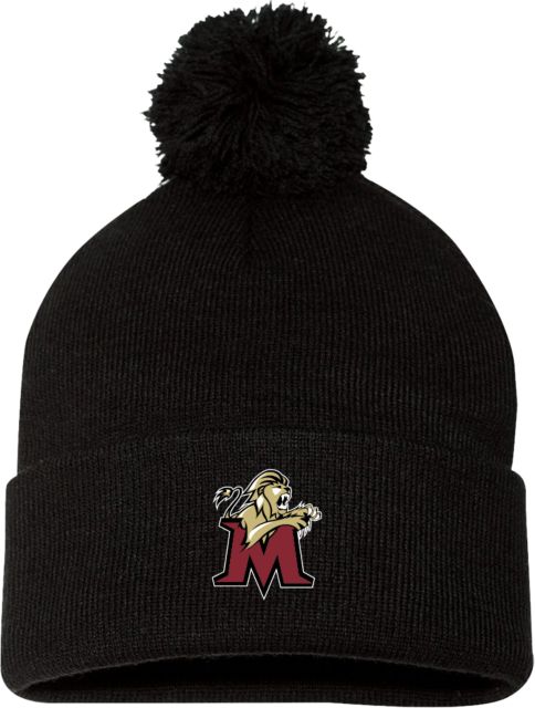 Molloy University Sportsman Pom Pom Cuffed Beanie Lion with M - ONLINE ONLY