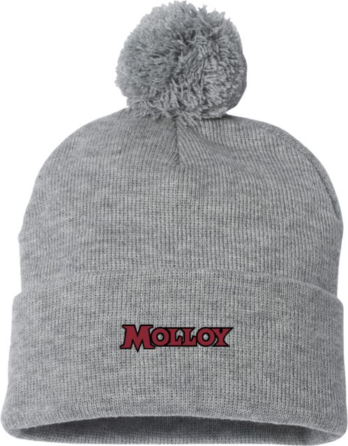 Molloy University Sportsman Pom Pom Cuffed Beanie Molloy Wordmark - ONLINE ONLY