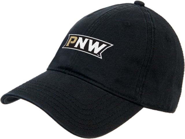 Purdue Northwest Unstructured Adjustable Low Profile Hat PNW Athletic Wordmark - ONLINE ONLY